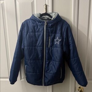 Dallas cowboys nfl pro line puffer jacket small